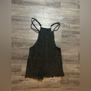 Women’s Aerie Black Denim Romper XS
